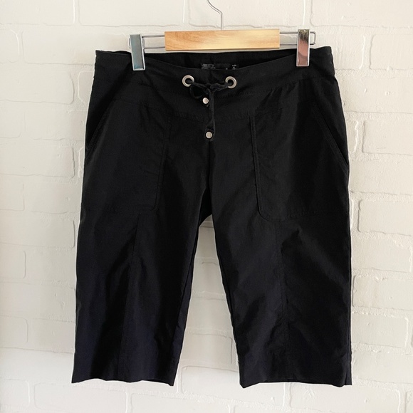 prAna Bliss Knickers Women's-Black Pockets Activewear Trekking Hiking Sz S - Picture 7 of 10